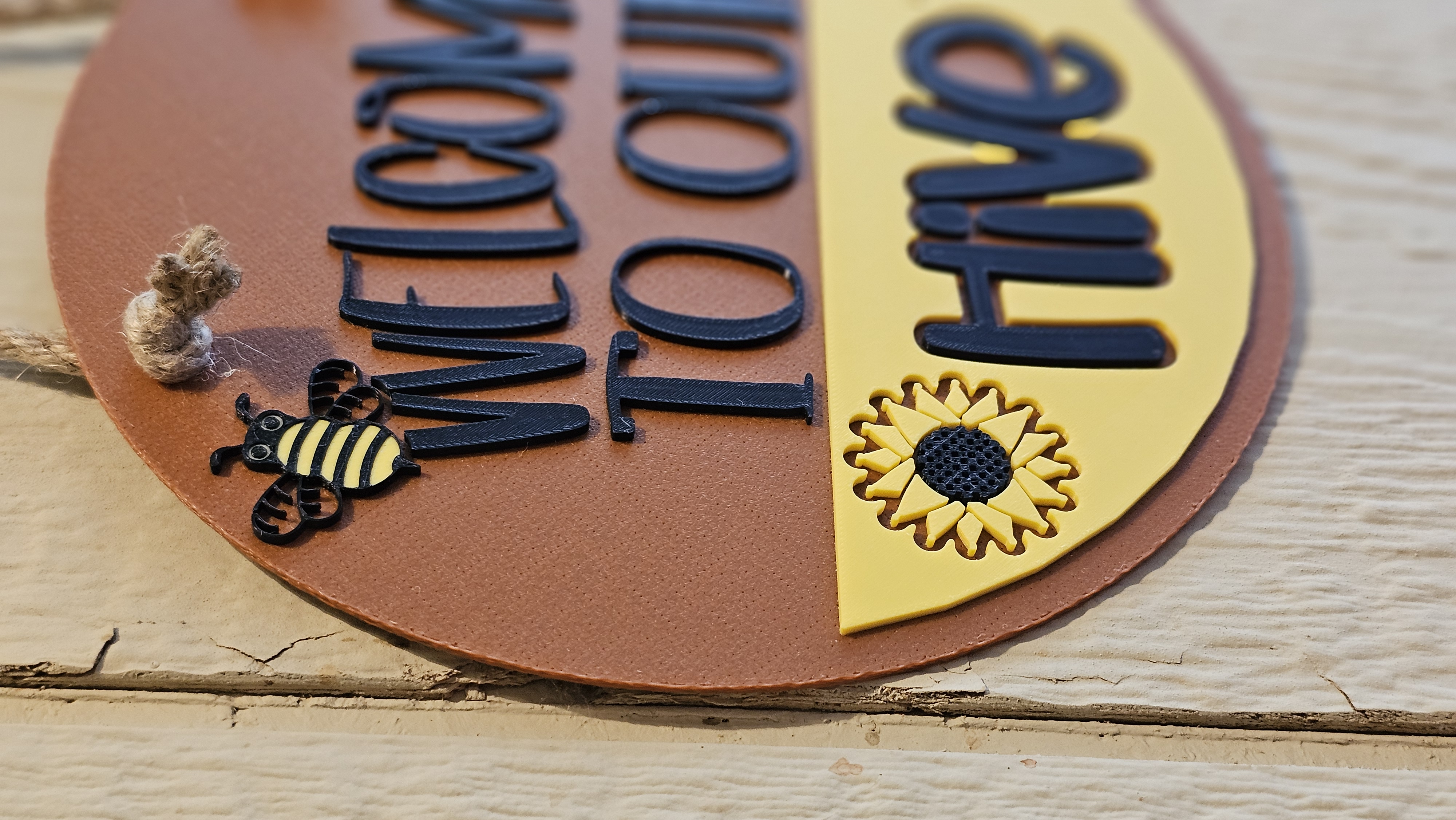 Decorative Craft Sign - 3D printed home decor sign